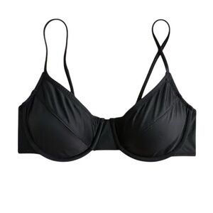 New J. Crew Women’s Underwire Bikini Top Black 36A NWT